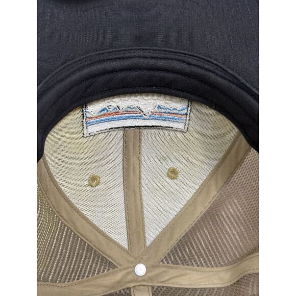Patagonia P6 Logo Low Profile Trucker Hat Big Camo Classic Tan Snapback - Picture 12 of 12